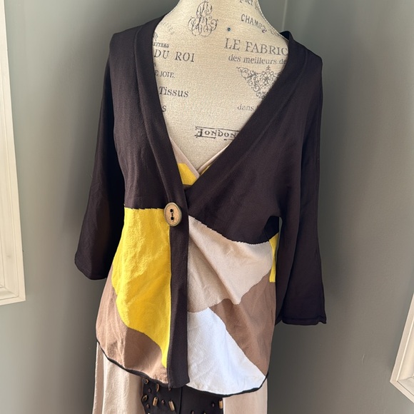 Tad b deadstock vintage 1990’s dress and cardi set NWT size XL - Picture 3 of 16